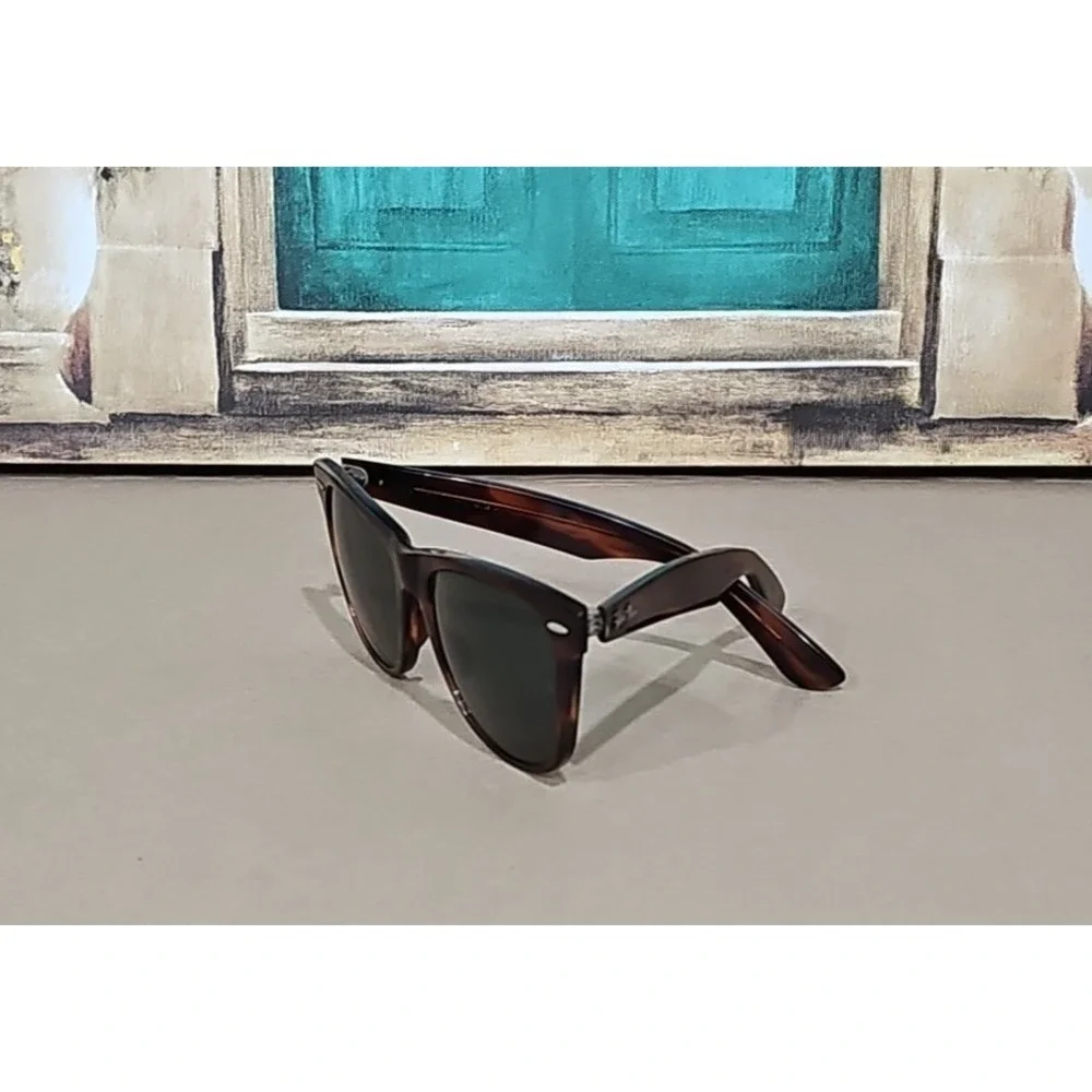 VINTAGE B&L RAY-BAN L1725 XWAS‎ G15 UV CRYSTAL SHINY TORT WAYFARER II SUNGLASSES